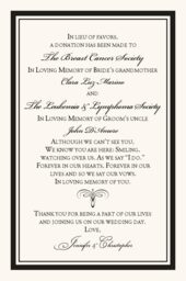 Bickham and Garamond  Donation Cards