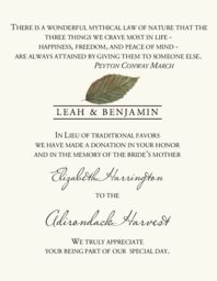 Leaves Donation Card Assortment  Donation Cards