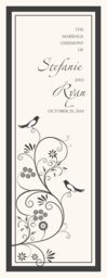 Leah and Luna Monotone Wedding Programs