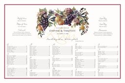 Blue Grapes and Pears Seating Charts
