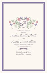 Butterfly Kisses Wedding Programs