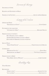 Butterfly Kisses Wedding Programs