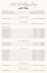 Butterfly Kisses Wedding Programs