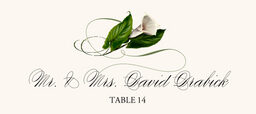 Calla Lily Swirl Place Cards