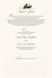 Calla Lily Swirl 02 Wedding Certificates