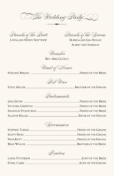 Calla Lily Swirl 02 Wedding Programs