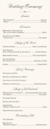 Calla Lily Swirl Wedding Programs