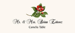 Camellia 01  Place Cards