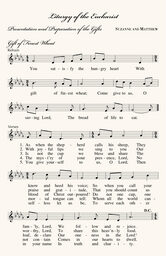 Typo Upright Monogram Full Catholic Mass (12 Pages)  Wedding Programs