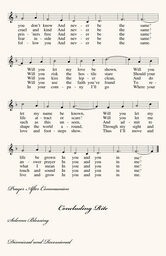 Typo Upright Monogram Full Catholic Mass (12 Pages)  Wedding Programs