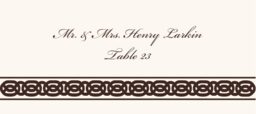 Celtic Band Border Place Cards