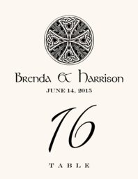 Celtic Knot Assortment  Table Numbers