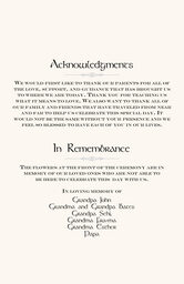 Harp and Thistle Wedding Programs