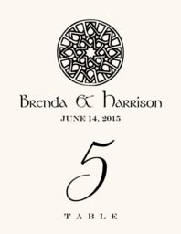 Celtic Knot Assortment Table Numbers