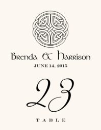 Celtic Knot Assortment  Table Numbers