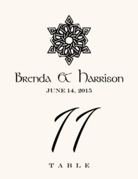 Celtic Knot Assortment Table Numbers