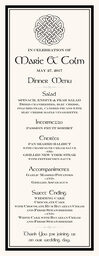 Celtic Knot 01  Wedding Menus