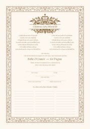 Peace In Ireland Wedding Certificates