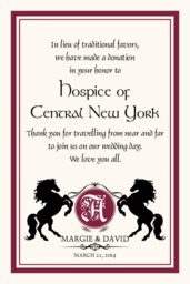 Chevalier Donation Cards