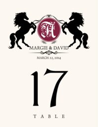 Chevalier Table Numbers