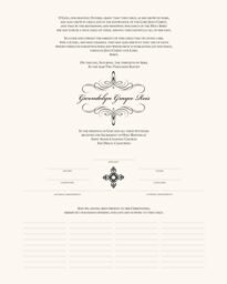 Flourish 10 Christening-Dedication  Baby Certificates