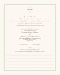 Christian Cross 02 Wedding Certificates