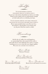 Christian Cross Flourish Wedding Programs