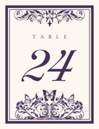 Chrysalis Table Numbers