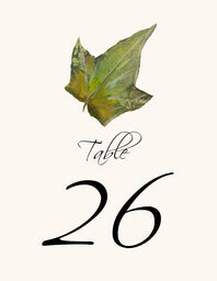 Colorful Leaves Assortment 02  Table Numbers