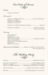 Colorful Shield of David Wedding Programs