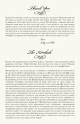 Colorful Shield of David Wedding Programs