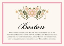 Colorful Shield of David Memorabilia Cards