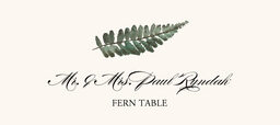 Fern Colorful Leaf Place Cards