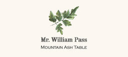 Mountain Ash Colorful Leaf Place Cards