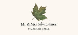 Sycamore Colorful Leaf Place Cards