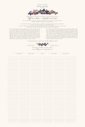 Colorful Hydrangea  Wedding Certificates