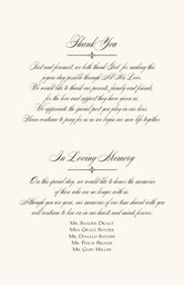 Constitution Flourish Birds  Wedding Programs