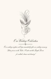 Constitution Flourish Birds  Wedding Programs