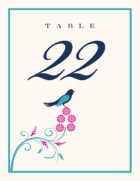 Leah and Luna Table Numbers