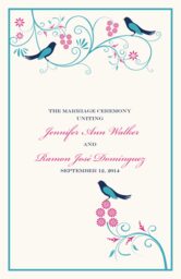 Leah and Luna Wedding Programs