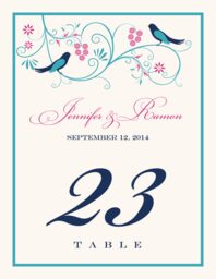 Leah and Luna Table Numbers