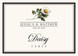 Assorted Flowers and Monogram  Table Names