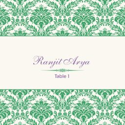 Damask Twist Place Cards