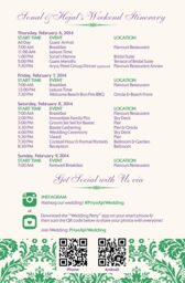 Damask Twist Welcome Letter  Wedding Programs