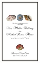 Seashell Collector Wedding Programs