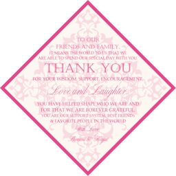 Diamond Mandala Wedding Menus