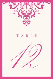 Diamond Mandala  Table Numbers