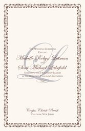 Edwardian Watermark Wedding Programs