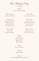 Edwardian Watermark Wedding Programs