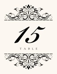 Emerson Table Numbers